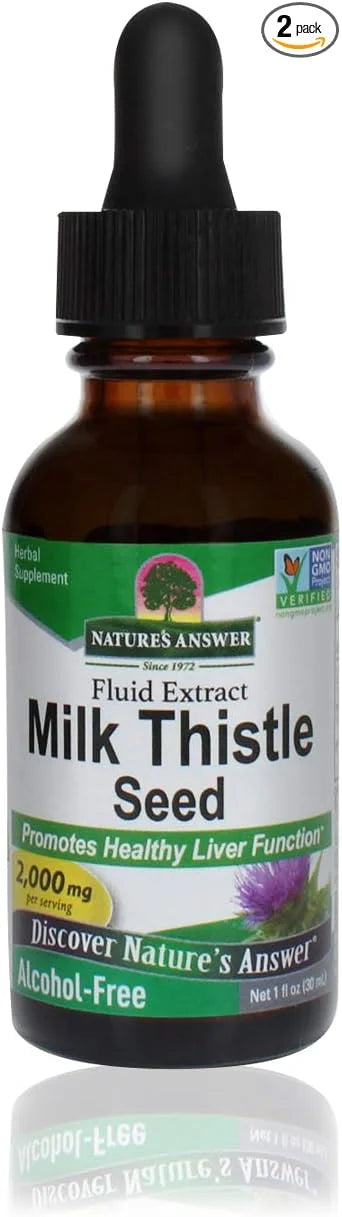 Nature's Answer Milk Thistle 2000 mg 1oz Extract 2 Pack