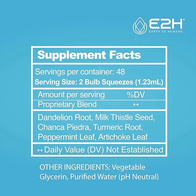 E2H Liver Support Supplement with Milk Thistle (3 Bottles)