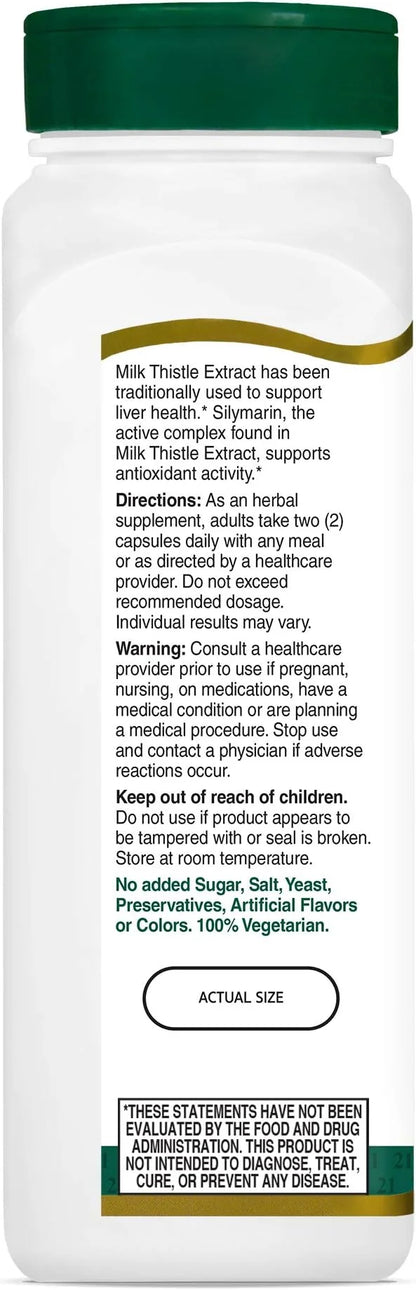21st Century Milk Thistle Extract Veg 200 Count