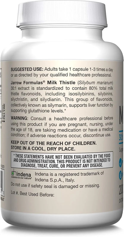 Jarrow Formulas Milk Thistle 150 mg 30:1 Extract 200 Servings 12 Packs