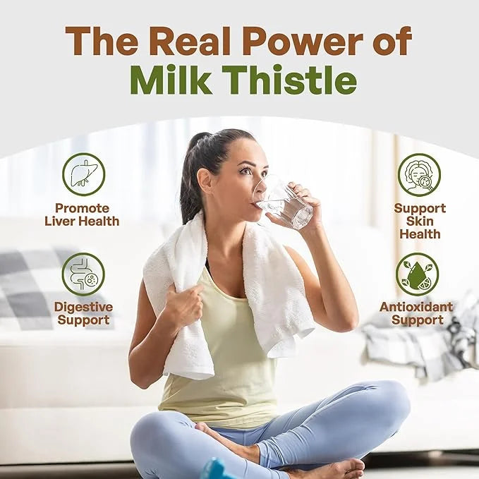 Go Nutra Milk Thistle Powder 1 lb. 5:1 Strength