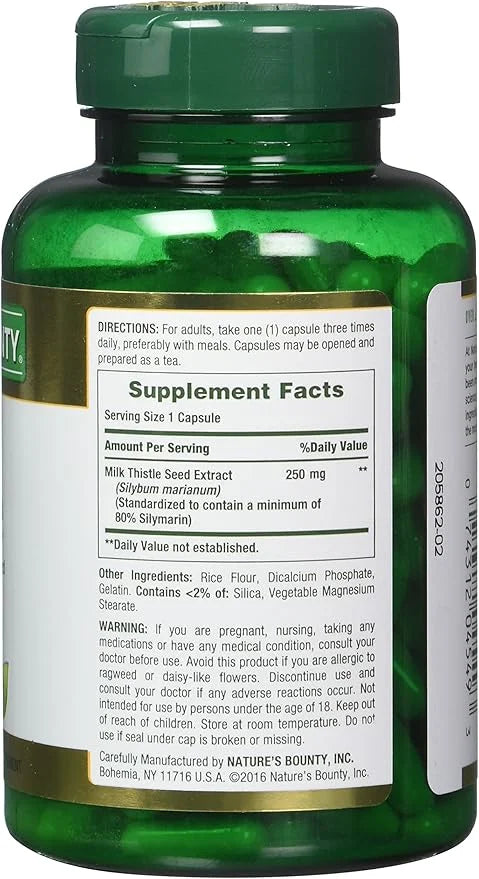 Nature's Bounty Milk Thistle, 200 Count, 2