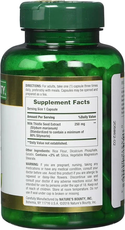 Nature's Bounty Milk Thistle, 200 Count, 2