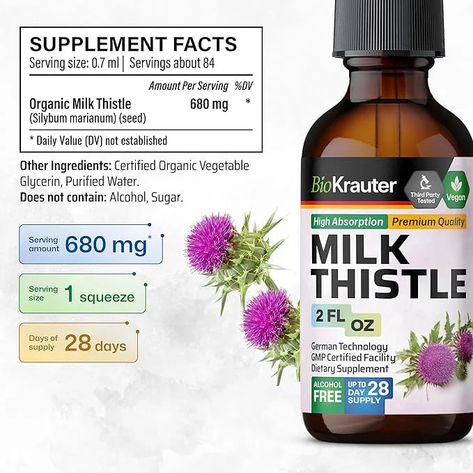 Milk Thistle Organic Tincture 2 Fl.