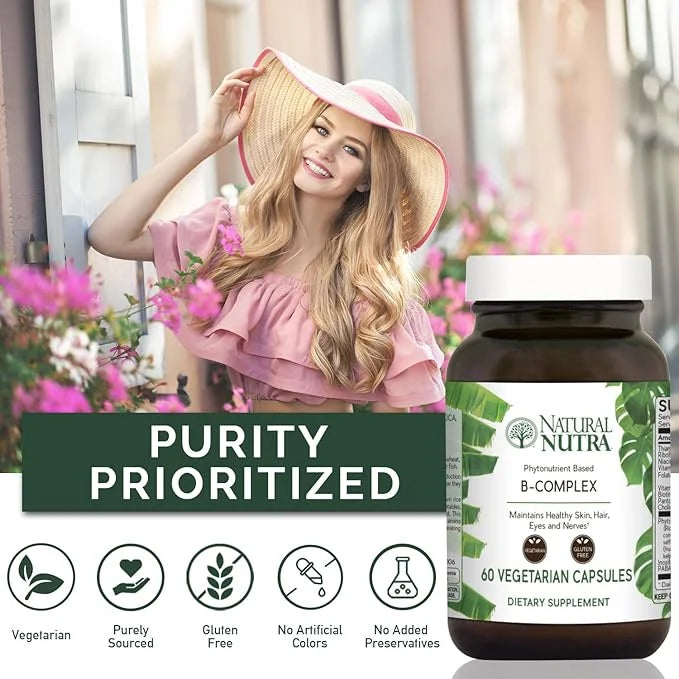 Natural Nutra Vitamin B Complex 60 Vegetarian