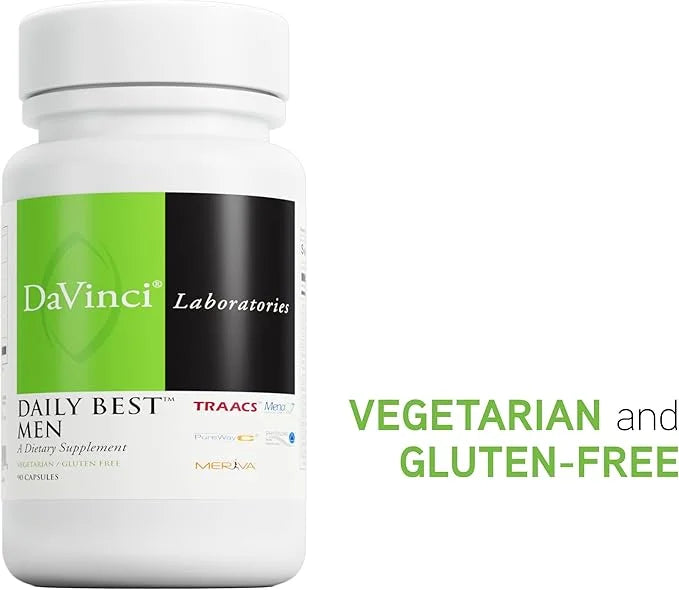 DAVINCI Labs - Daily Best Men B6, Vitamin B12 Vitamin K2, and 90 Capsules