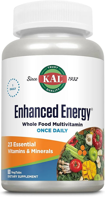 KAL Enhanced Energy Tablets, 60 Count