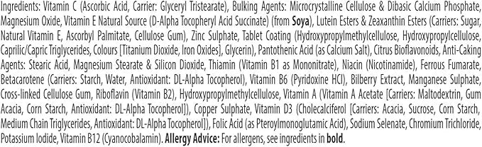Vitabiotics Visionace Original B2 and 30 Tablets
