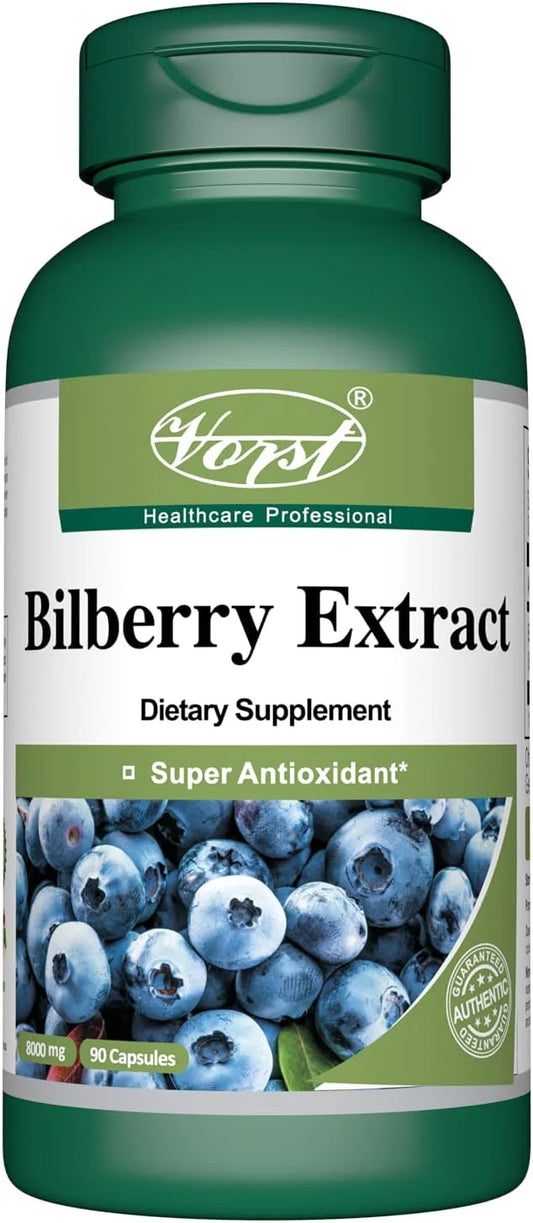 Vorst Bilberry Extract 8000mg Equivalent Raw 90 Capsules