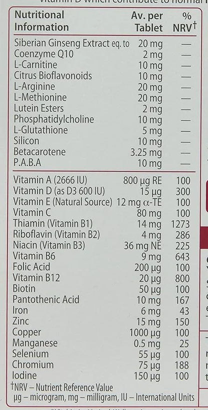 Wellman Vitabiotics 50+ Advanced Vitamin and 30 Tablets