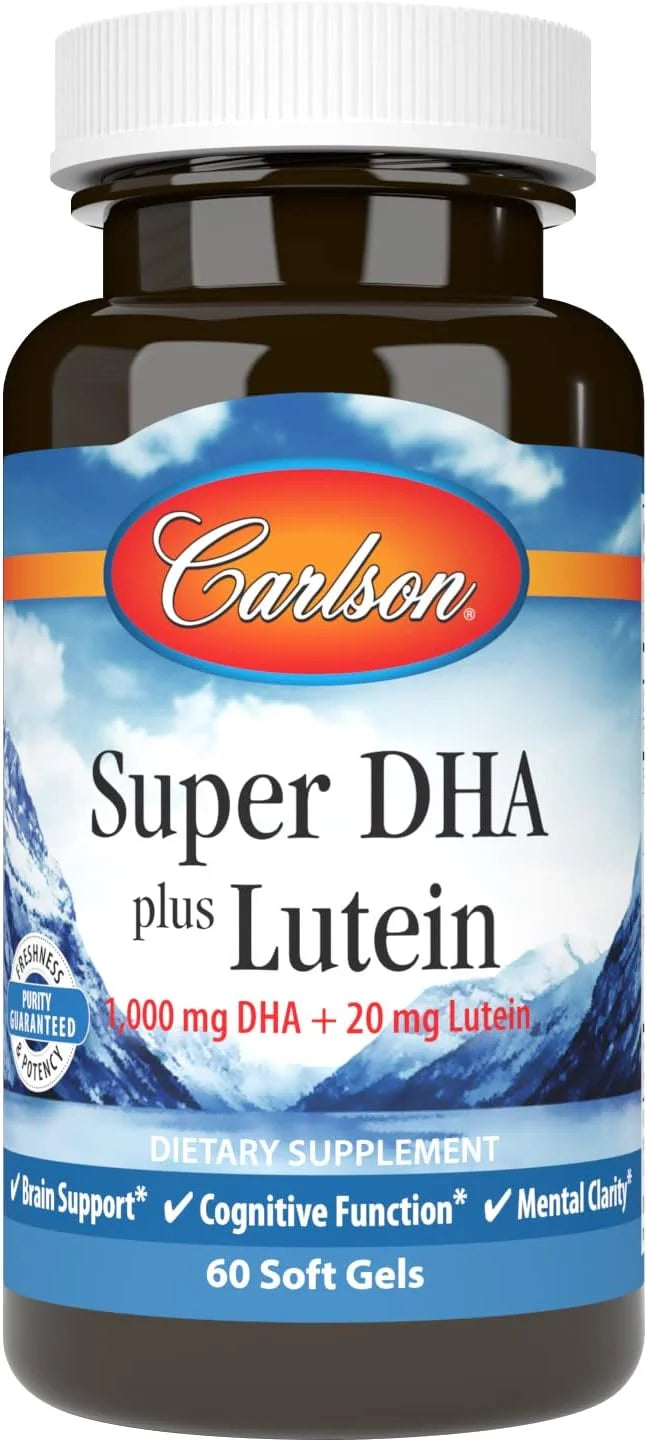Carlson - Super DHA Plus Lutein, 1000 mg 20 mg 60 Softgels