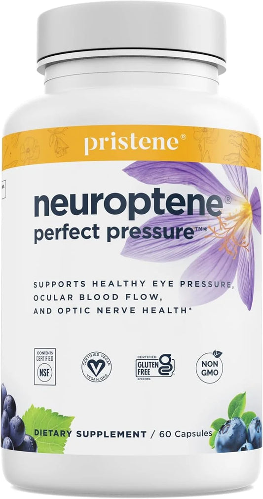 Eye Pressure Supplement with Bilberry Saffron CoQ10 for (60 Capsules)