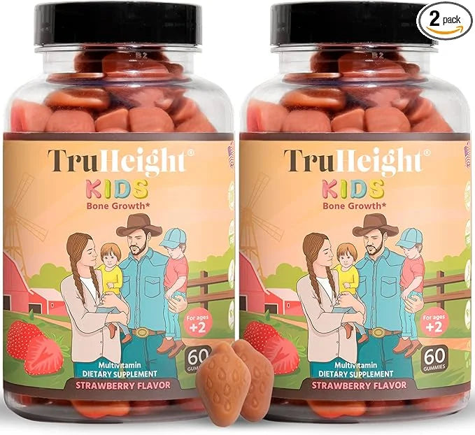 TruHeight Kids Bone Development Gummies (Ages 2+) All K2, Magnesium