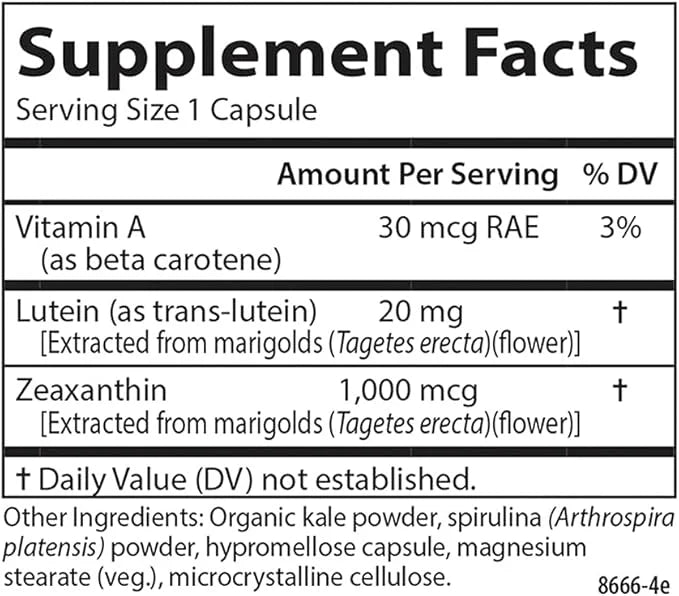 Carlson - Lutein & Greens, 20 60 Vegetarian