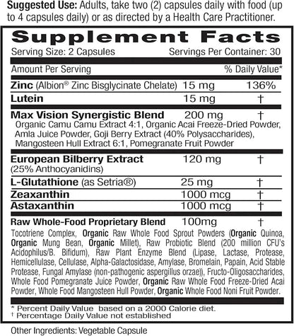 EMERALD LABS Vision Health 60 Vegetable (30-Day Supply)