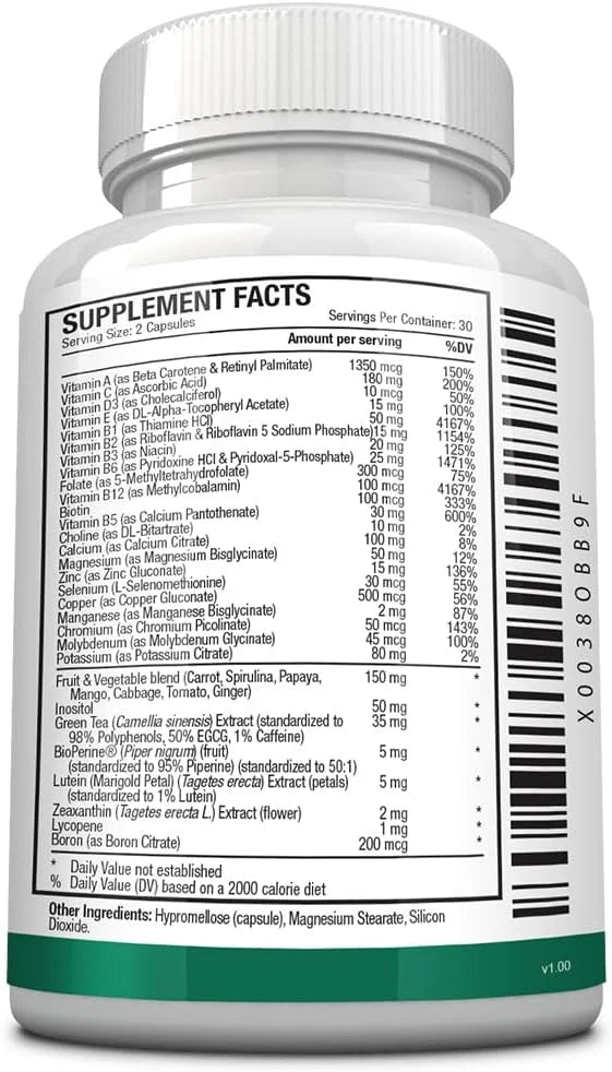 Approved Science Multi-Vitamin 60 Capsules 1 Month