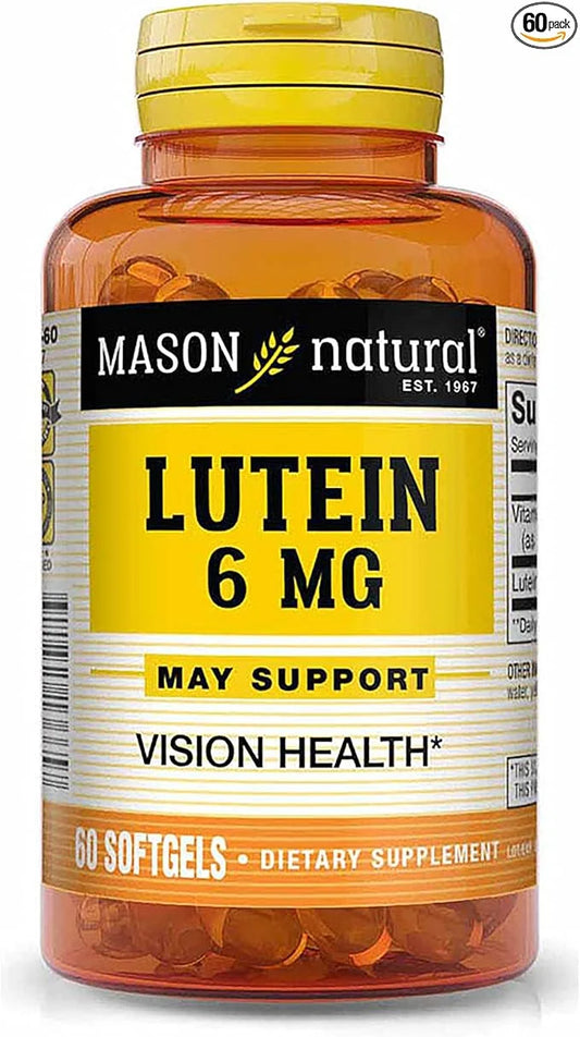 MASON NATURAL Lutein 6mg antioxidant softgels, 60 Ea