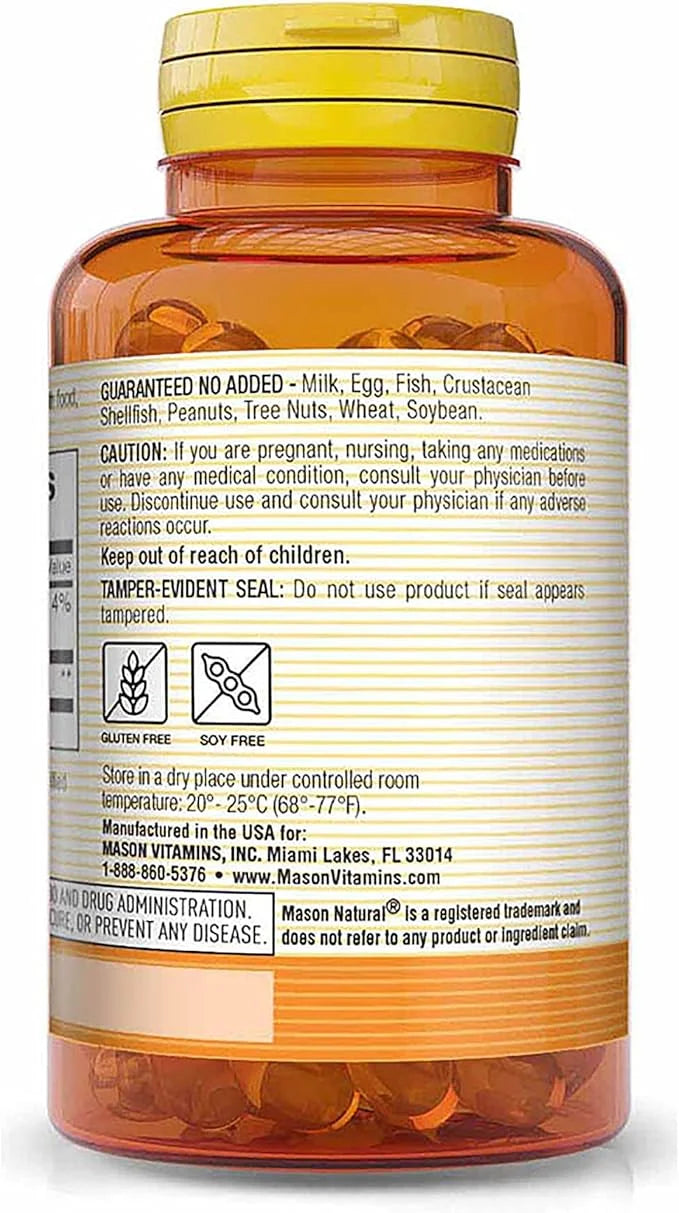 MASON NATURAL Lutein 6mg antioxidant softgels, 60 Ea