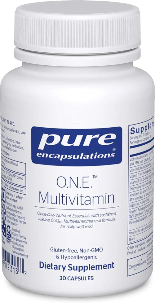 Pure Encapsulations O.N.E. Multivitamin CoQ10, and 30 Capsules