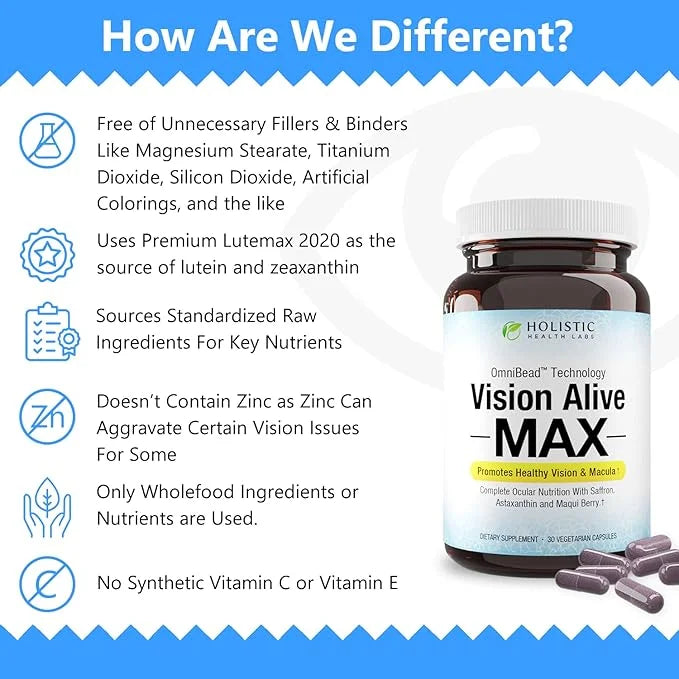 Vision Alive Max with 8 Natural 2020, Bilberries, c3g from (30 Count 2))