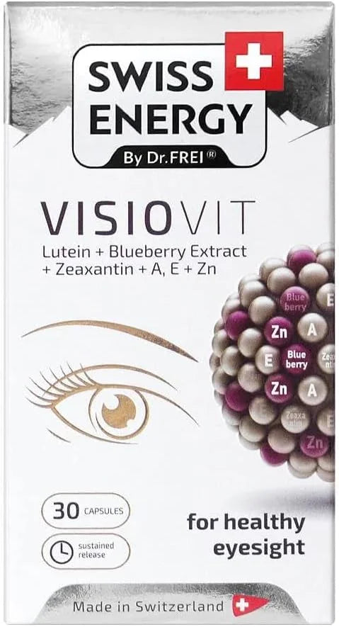 VISIOVIT Lutein + Blueberry Extract, 30 sustained-Release