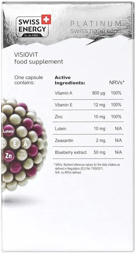 VISIOVIT Lutein + Blueberry Extract, 30 sustained-Release