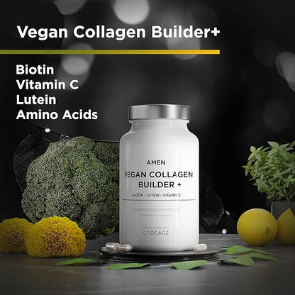 Amen Plant-Based Vegan Collagen Builder Supplement 30 Capsules