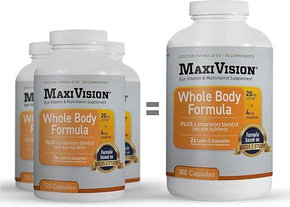MaxiVision® AREDS 2 Whole Body Formula 2 Eye 360 Capsules (360 Capsules 1 Bottle