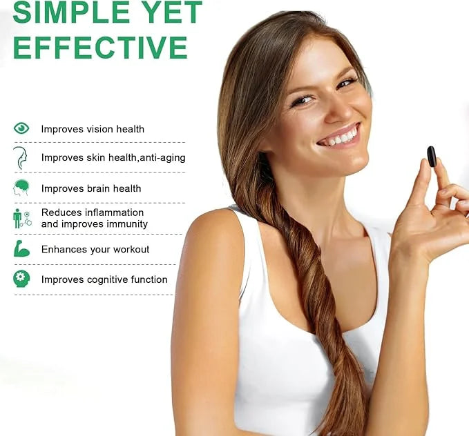 Astaxanthin Supplements, Astaxanthin 6mg with Lutein 3 Resveratrol 60 Softgel