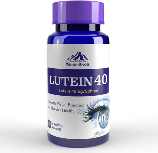 Mission Hill Foods– Lutein 40mg + 2mg Quick 60 Count 2 Month