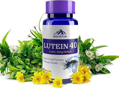 Mission Hill Foods– Lutein 40mg + 2mg Quick 60 Count 2 Month
