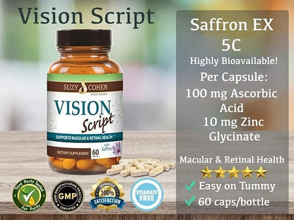Vision Script with Saffron for Macular,