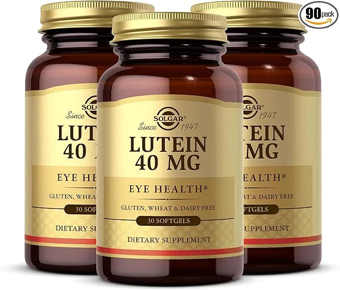 SOLGAR Lutein 40 mg 30 Softgels, 3 - 90 Total