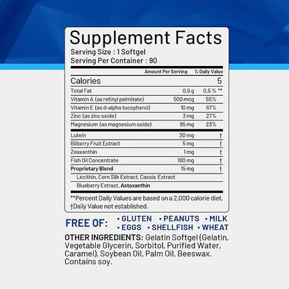 Vison Care Plus 20mg, Zeaxanthin, 90 Softgels