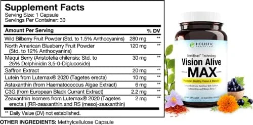 Vision Alive Max with 8 Natural 2020, Bilberries, c3g from (30 Count 1))