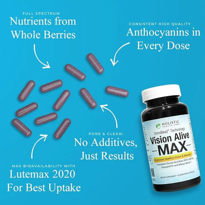 Vision Alive Max with 8 Natural 2020, Bilberries, c3g from (30 Count 1))