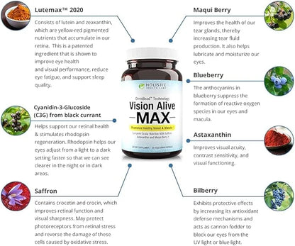 Vision Alive Max with 8 Natural 2020, Bilberries, c3g from (30 Count 1))