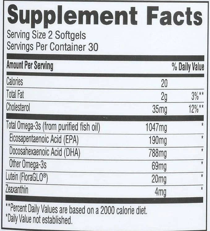 Whole Foods Market, Omega Eye Care, 60 ct