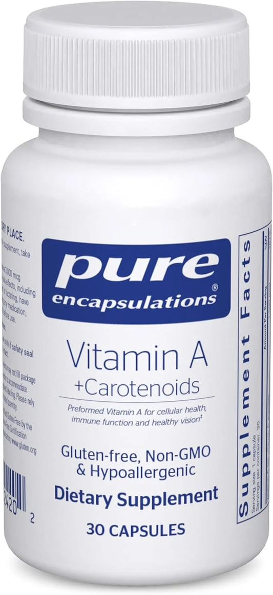 Pure Encapsulations Vitamin A + Carotenoids 30 Capsules