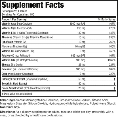 Bronson ONE Daily Vision Complete Eye 180 Tablets