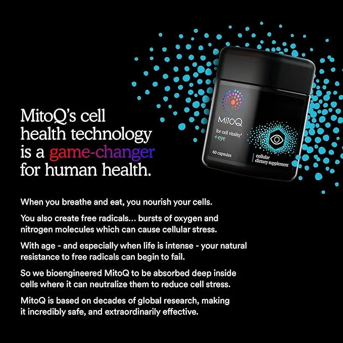 MitoQ +Eye Advanced CoQ10 Antioxidant (60 Capsules)