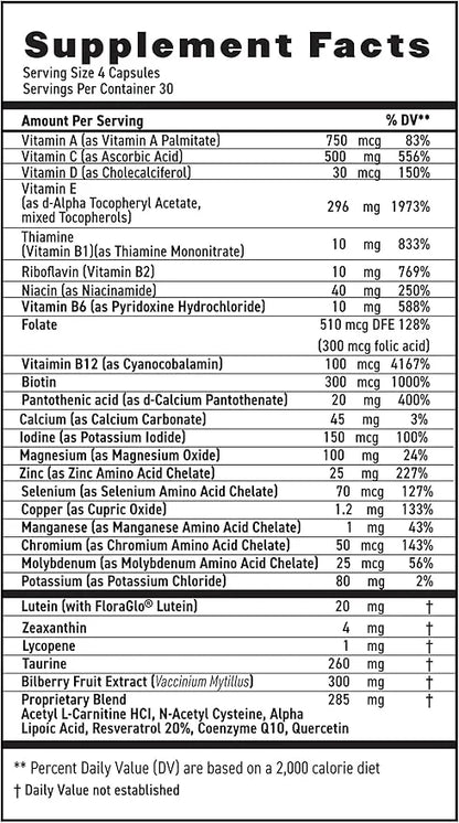 MaxiVision® AREDS 2 Whole Body Formula 2 Eye 120 Capsules 1 Bottle