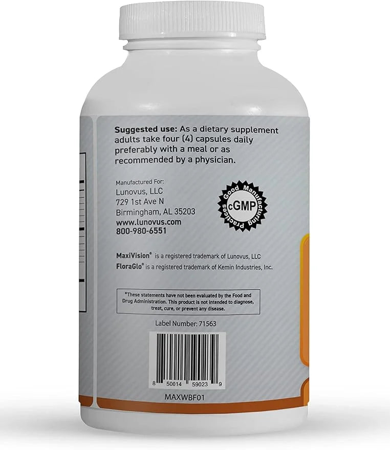 MaxiVision® AREDS 2 Whole Body Formula 2 Eye 120 Capsules 1 Bottle