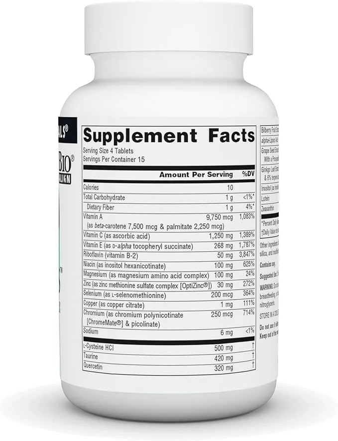 Source Naturals Visual Eyes Dietary Supplement 60 Tablets