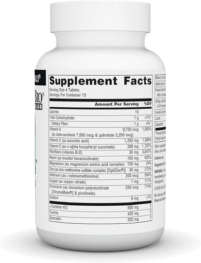 Source Naturals Visual Eyes Dietary Supplement 60 Tablets
