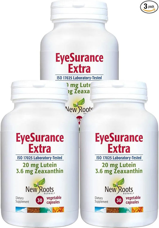 NEW ROOTS HERBAL EyeSurance Extra Multivitamin Supplement 30 Vegetable 3]