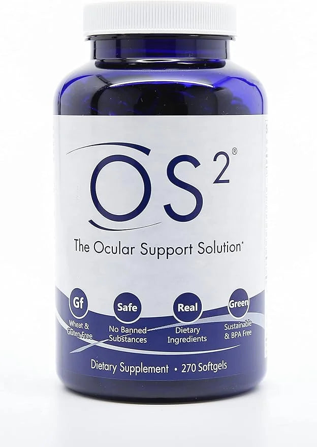 OS2 Ocular Support Solution 270Ct, Eye AREDS2, Vit Omega-3, Lutein