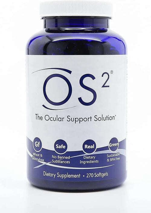 OS2 Ocular Support Solution 270Ct, Eye AREDS2, Vit Omega-3, Lutein