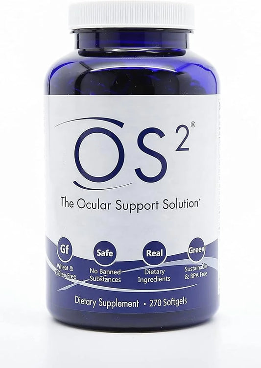 OS2 Ocular Support Solution 270Ct, Eye AREDS2, Vit Omega-3, Lutein