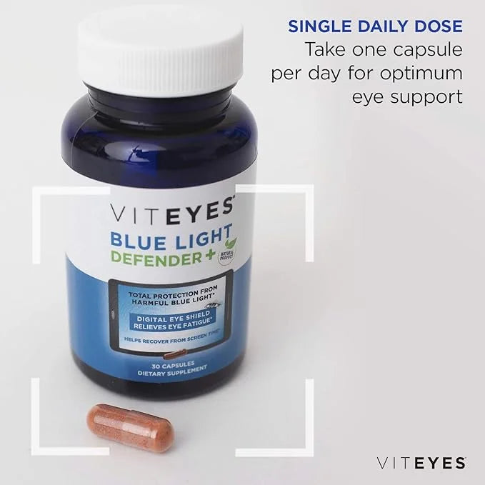 Viteyes Blue Light Defender+ Supplement Capsules, 30 Capsules